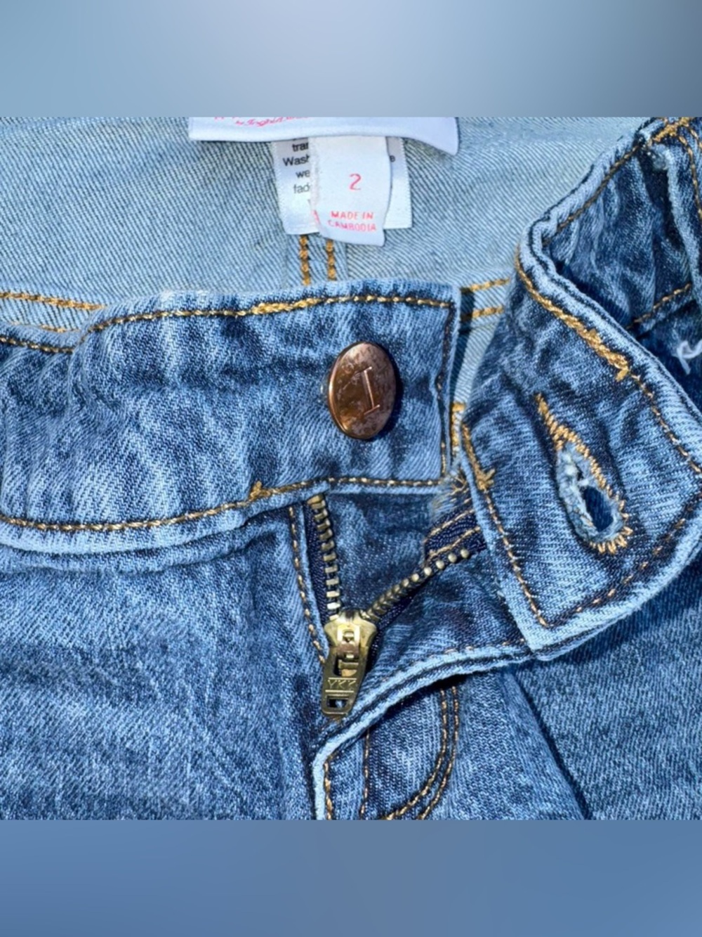 *SOLD*
Isabel Maternity by Ingrid & Isabel Blue Denim Jean Shorts - Picture 3 of 6